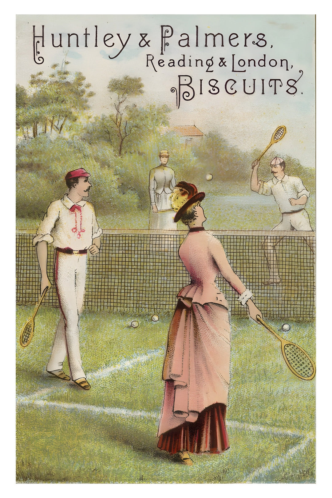 Affiche publicité rétro -  tennis - vintage - pub retro