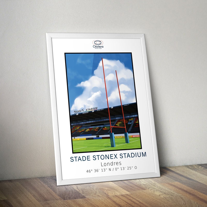 Affiche STOMEX STADIUM® I Stade rugby Londres I Rugby anglais