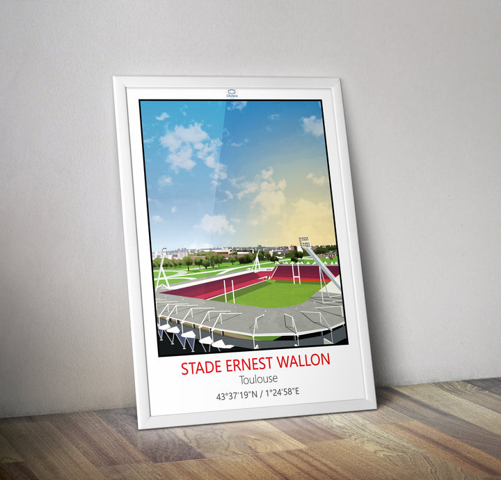 Stade Ernest WALLON I rugby top 14 I Affiche rugby I stade rugby